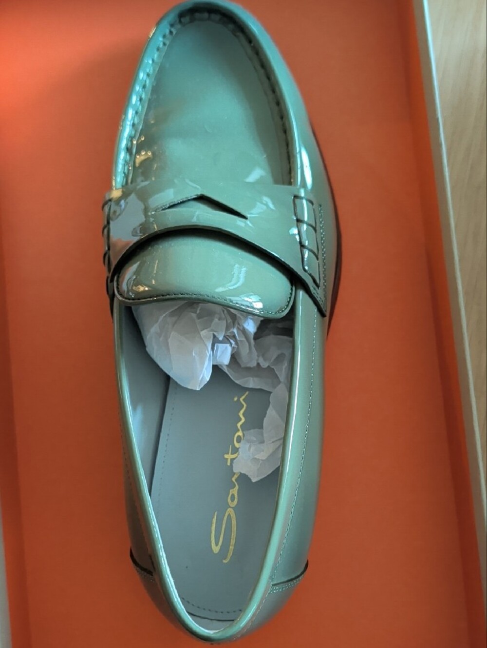 Santoni Gold Script Vertical 'Santorini' Wall Accent